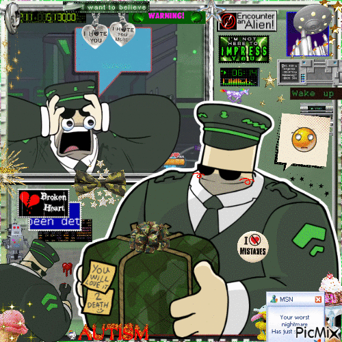 picmix of General (alien hominid invation) i made!